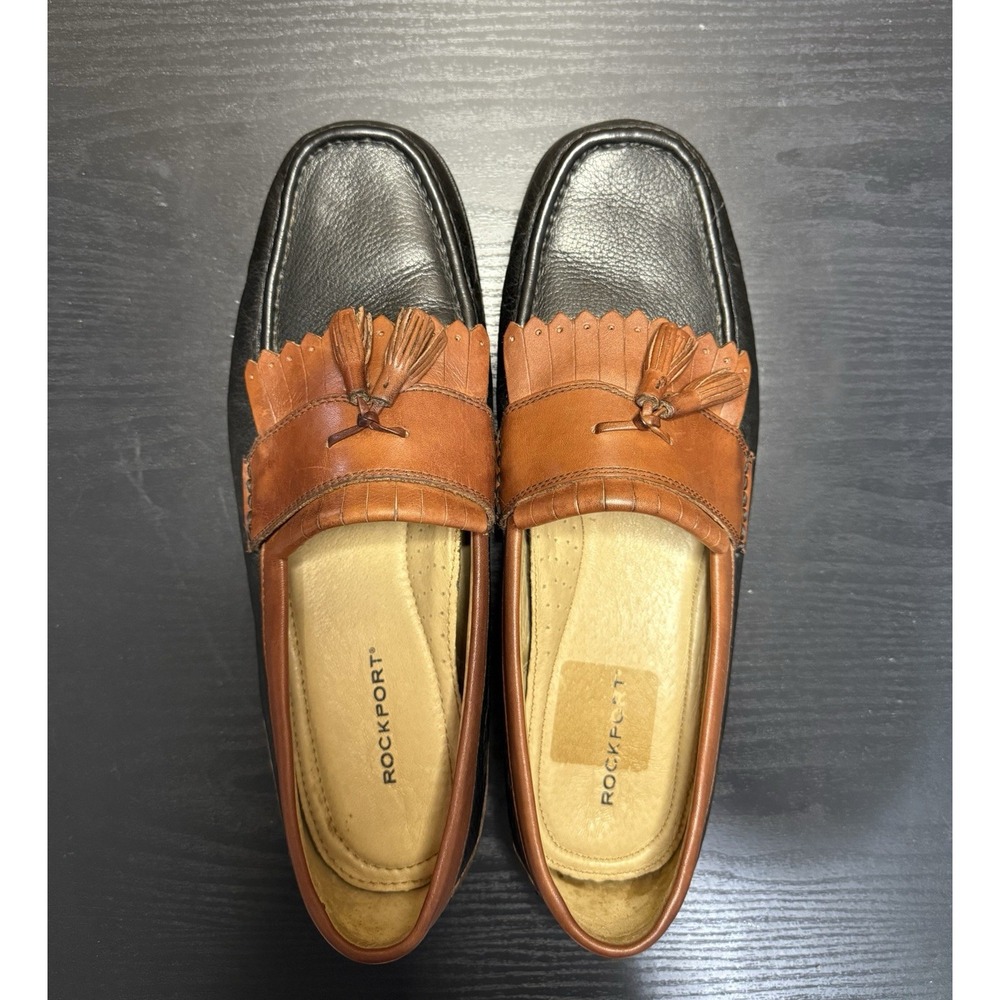 Rockport Tassel Loafers APM7198B Black And Brown